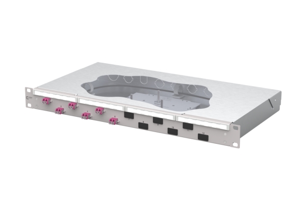 Metz Connect 1504577506-F, Lcd, Om4, 1U, Grå, Kasse