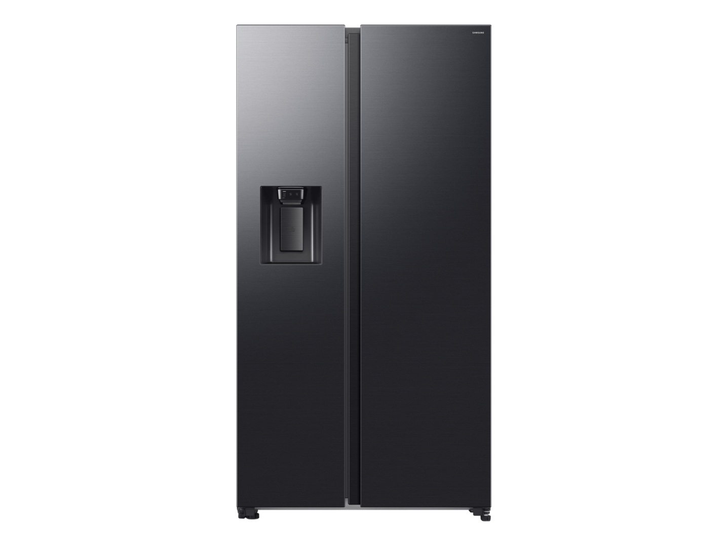 Samsung Rs70f Side-By-Side Mit Metal Cooling Und Wassertank, Eek: D, Freistehend, Amerikanische Tür, Schwarz, 2 Tür(En), Premium Black Steel, Innen