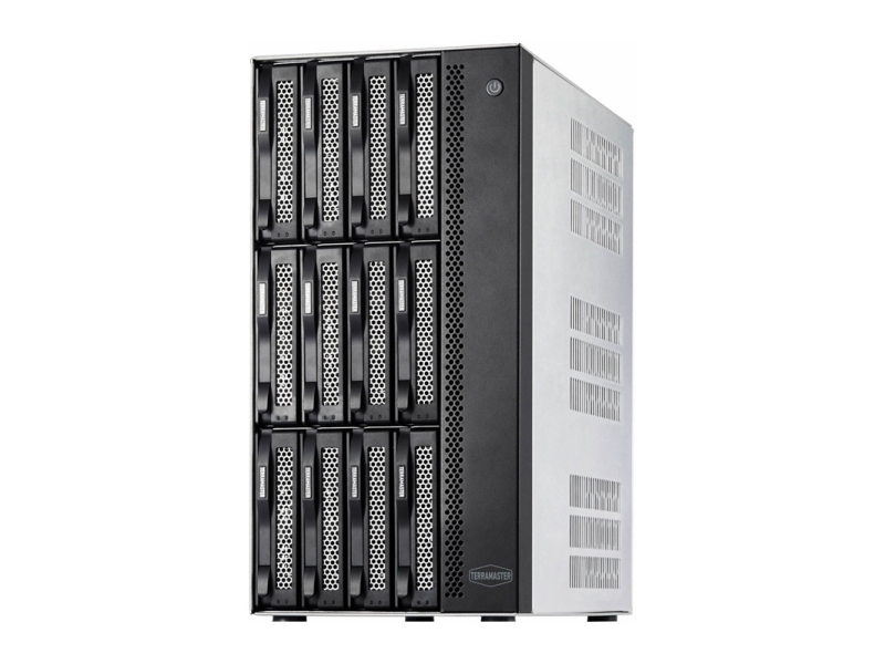 Maršrutizatorius Terramaster T12-500 Pro Nas Failų Serveris Su Intel Core I7-1255U, 16 Gb Ram, 12 Lizdų