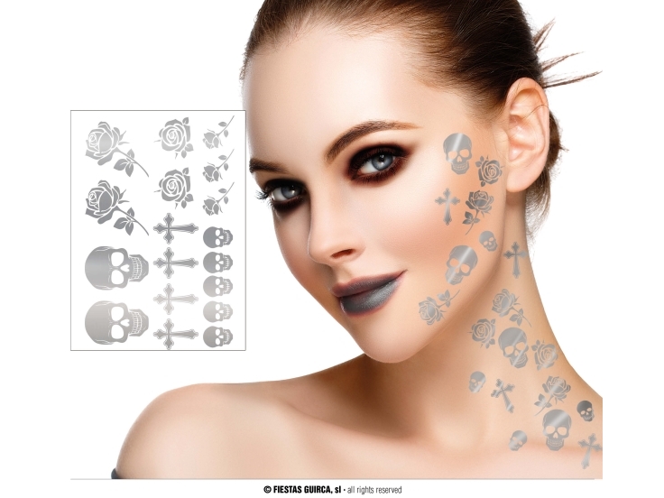 Halloween Silbertattoos