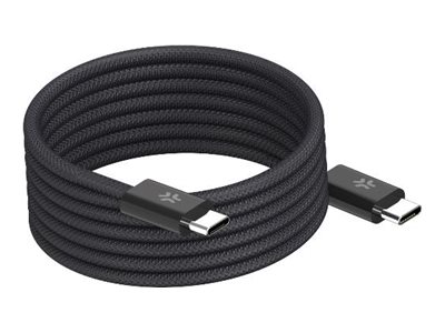 Usb-C Kabel 60W Magnetisch Geflochten 2 M Schwarz