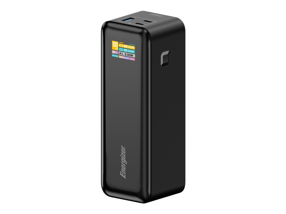 Energizer XP27000PD - Powerbank - 27000 mAh - 99.9 Wh - 140 Watt - 5 A - Power Delivery 3.1 - 3 output-stikforbindelser (2 x USB-C, USB)