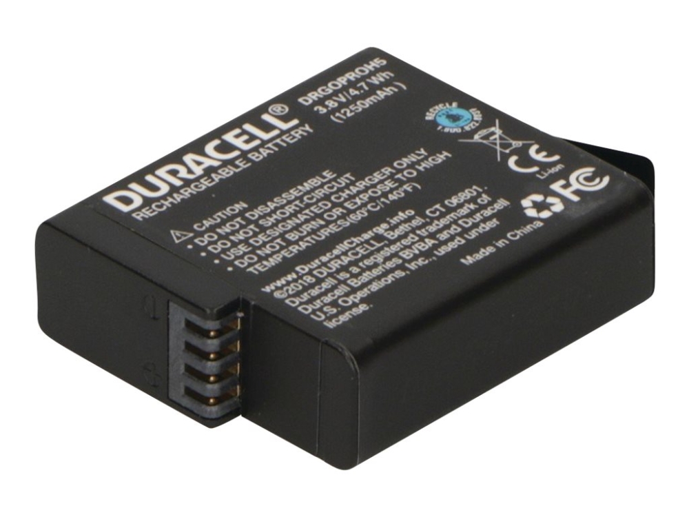 DURACELL Li-Ion Battery 1250mAh for GoPro Hero 5/H - Batteri