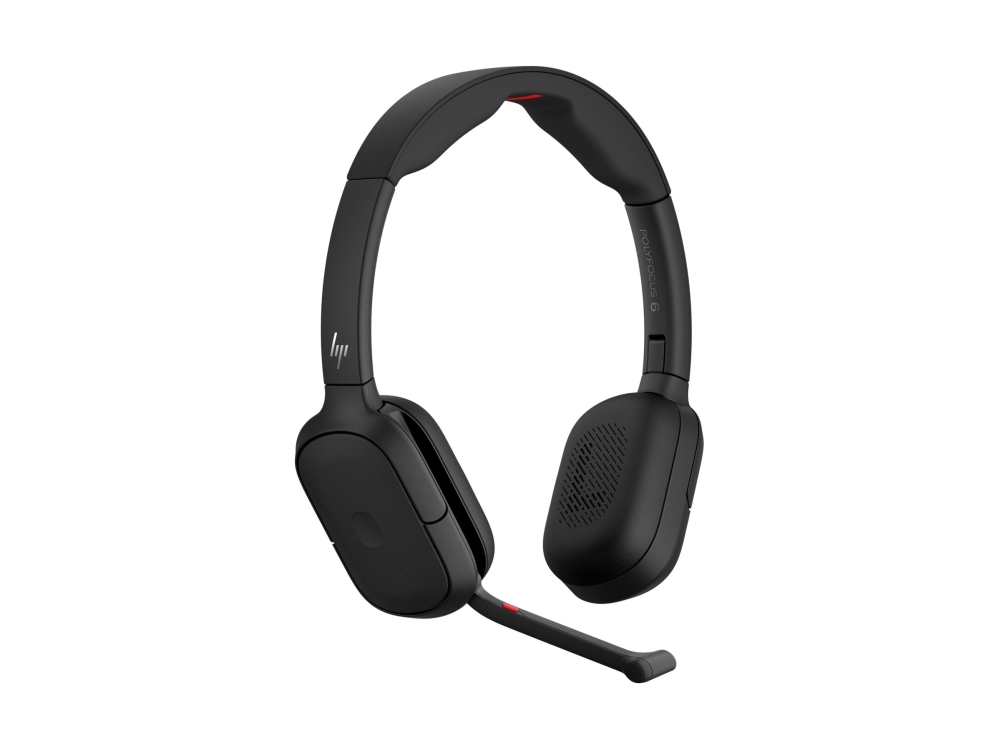 Hp Poly Focus 625 Fold - Headset - På Øret - Bluetooth - Trådløs, Kablet - Aktiv Støjfjerning - Usb-C Via Bluetooth Adapter, Usb-C - Sort - Certified