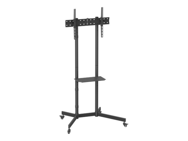 Sunne Economy S1122 - Vogn Med Hjul - For Fladt Panel - Koldvalset Stål, Plastik - Sort - Skærmstørrelse: 37"-70"