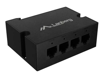Lanberg Din-Ge4-Bt-90W Switch Din 1Xin 3Xout 1Gb Poe Gigabit Ethernet Extender Din-Skinne