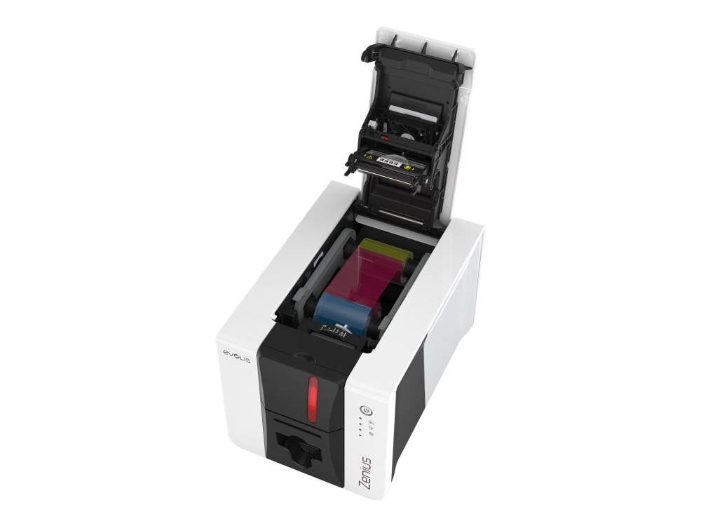 Evolis Zenius 2, Einseitig, 12 Punkte/Mm (300Dpi), Usb, Ethernet Kartendrucker, Einseitig, Thermotransfer (Farbsublimation, 4-Farb, Monochrom), Auflö