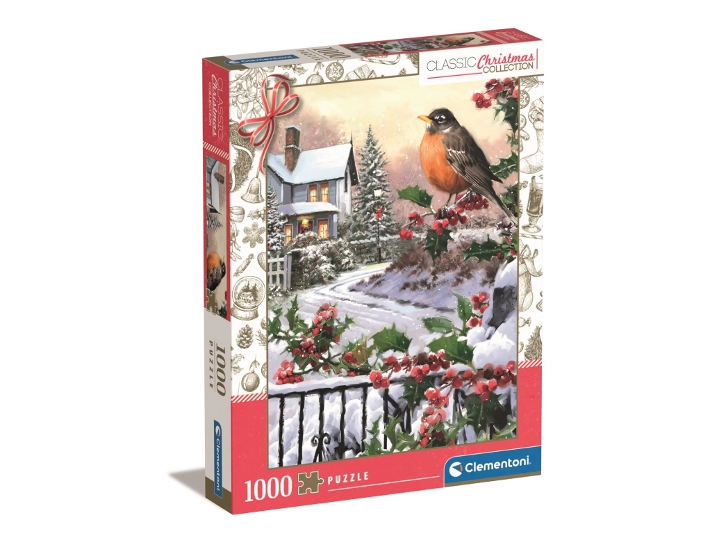 Clementoni Puslespil Hqc Robin And Holly Bushes, 1000 Brikker