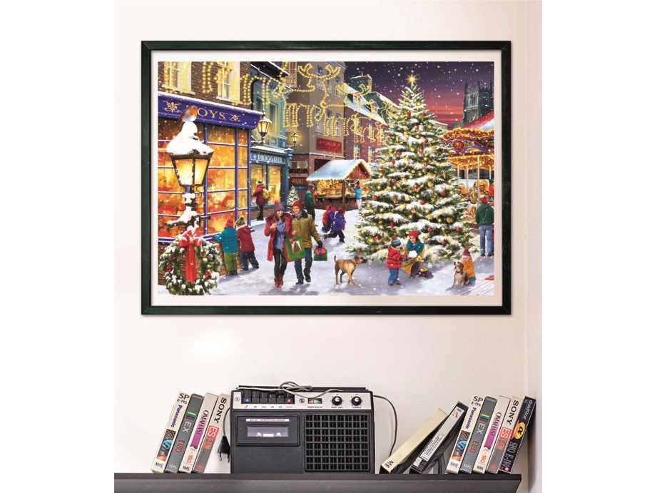 Clementoni Puslespil HQC Christmas Village, 1000 brikker