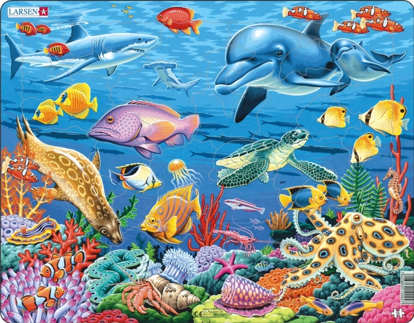 Larsen Maxi Coral Reef 35 Pcs Puzzle