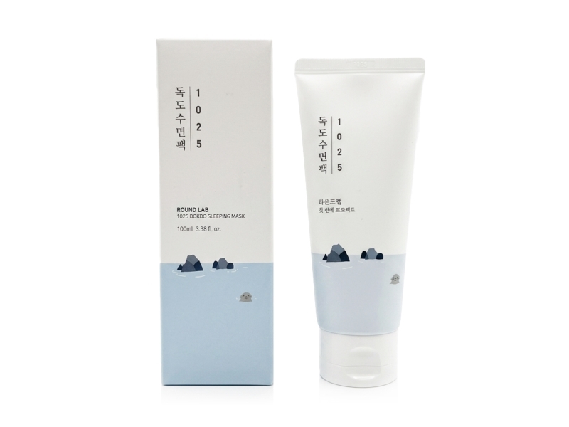 Round Lab 1025 Dokdo Sleeping Pack Unscented All-In-One Facial Night Cream For Irritated Skin 3.38Fl.Oz