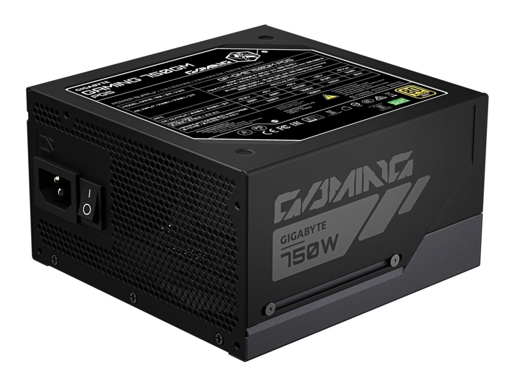 Gigabyte Gaming 750Gm Pg5 Netzteil – Pcie 5.1, 80 Plus Gold, Vollständig Modulares Design, 135-Mm-Lüfter, Atx 3.1-Kompatibel, Eu-Stecker, 750 W, 100