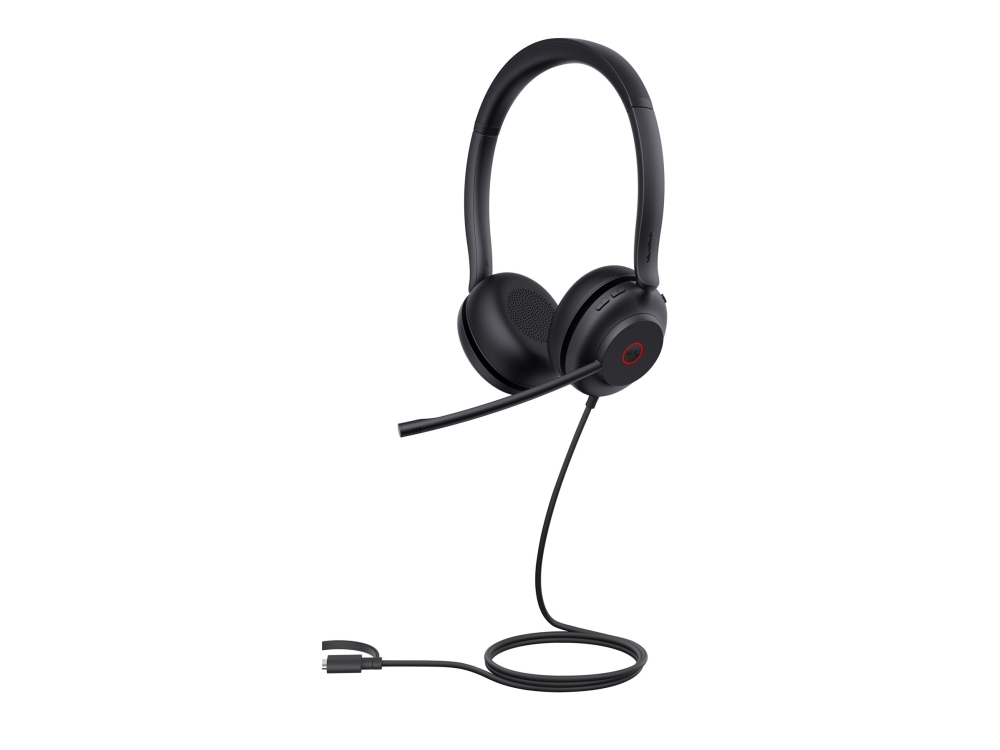 Yealink Uh35 Dual - Headset - På Øret - Kablet - Usb-A, Usb-C - Sort - Certified For Microsoft Teams