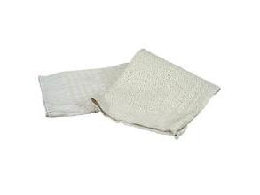 Gulvklud Vaffelvævet 50X45cm Öko-Tex Hvid/Rød Ubleget,10 Bdt X 10 Stk/Krt