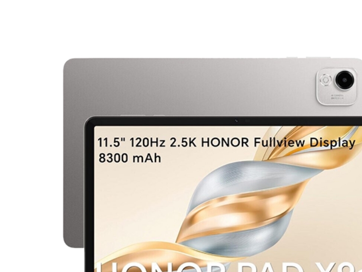 Honor Pad X9a, 29,2 cm (11.5), 1504 x 2508 pixel, 128 GB, 6 GB, Android 15, Grå