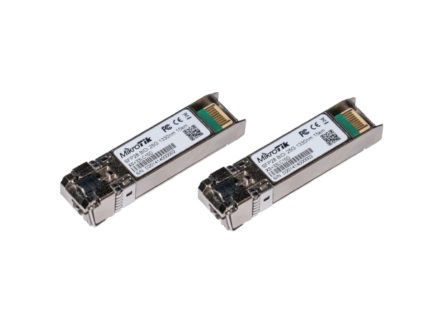 Mikrotik Sfp/Sfp+/Sfp28 Bidi: Xs+2733Lc15d, Faseroptik, 25000 Mbit/S, Lc, Sfp, Sfp+, Sfp28, 15000 M, 1330 Nm