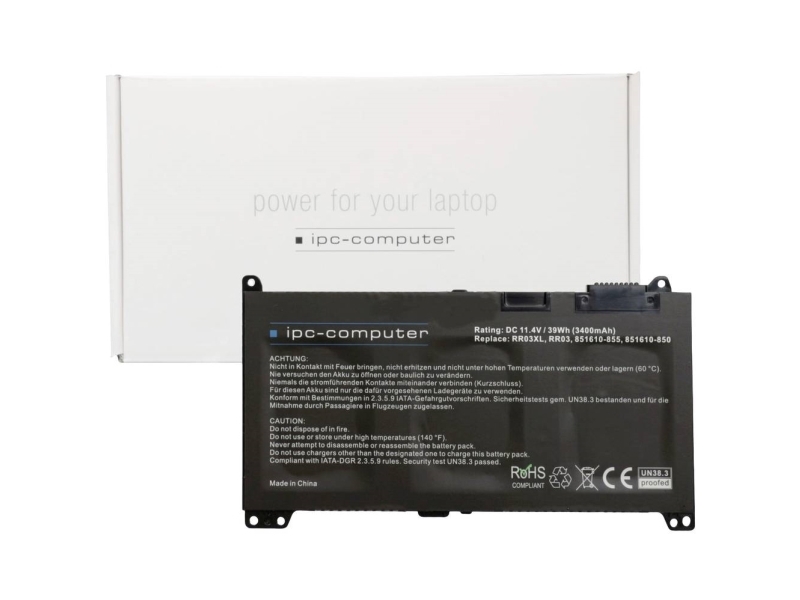 Ipc-Computer Bærbar Computer-Batteri Rr03 Replace 11.4 V 3400 Mah Hp