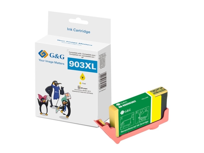 G&G Kompatibel Mit Hp 903Xl/ T6m11ae Xl-Druckerpatrone Gelb, Gelb, 10 Ml, 1 Stück(E), 825 Seiten, Einzelpackung