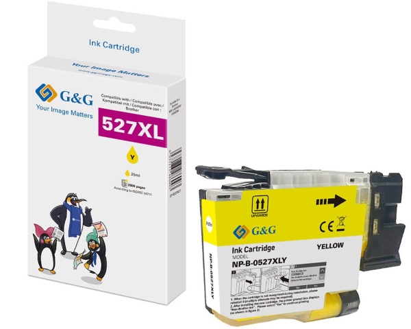 G&G 22064, Højt (Xl) Udbytte, Gul, 25 Ml, 1 Stk, 2000 Sider, Enkelt Pakke