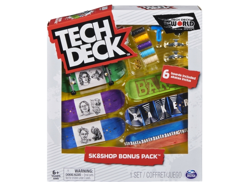 Tech Deck , Sk8shop-Bonuspaket (Designs Variieren), Griffbrett-Set, 6 Jahr(E)