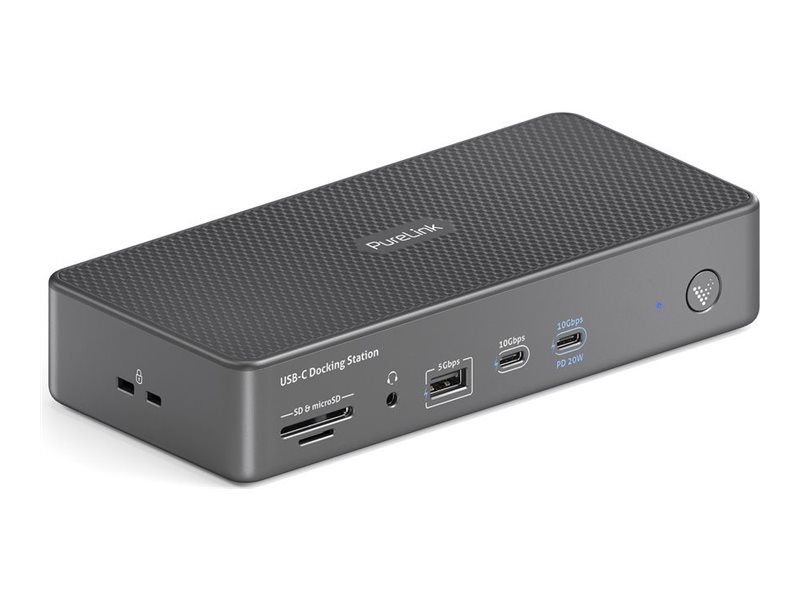 Purelink Vl-D230dl, Kabelgebunden, Usb 3.2 Gen 2 (3.1 Gen 2) Typ-C, 100 W, 2.0/2.1, 3.5 Mm, 10.100.1000 Mbps