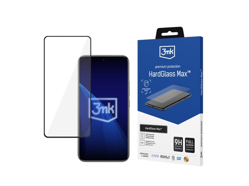 Forstærket Fuldskærms Hærdet Glas 3Mk Hardglass Max Black Til Xiaomi Redmi Note 15 Pro+ 5G
