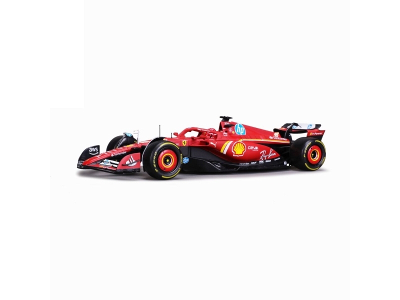 Bburago Ferrari Sf-24 #16 (Leclerc), Sportwagen-Modell, Vormontiert, 1:18, Ferrari Sf-24, Für Alle Geschlechter, Metall, Kunststoff
