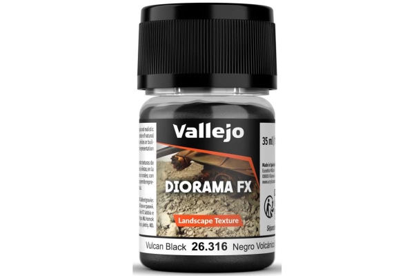 Vallejo Vallejo: 26.316 - Diorama Fx - Landscape Textures - Vulcan Black (0,5-1 Mm)