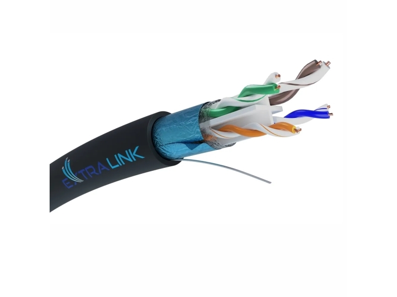 Extralink Cat6 Ftp (F/Utp) V2 Outdoor | Twisted Pair Network Cable | 25M