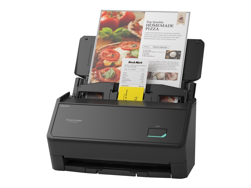 Ricoh Scansnap Ix2400, 216 X 316 Mm, 600 X 600 Dpi, 45 Sider Pr. Minut, Adf-Scanner, Sort, Dual Cis
