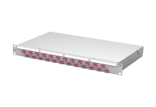 Metz Connect 1504507524-E, Lcd, Om4, 1U, Grå, Kasse