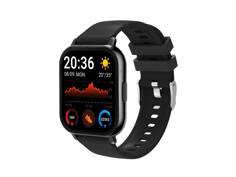 Smartwatch Ip65 1,81 Tft Swc-176B Schwarz