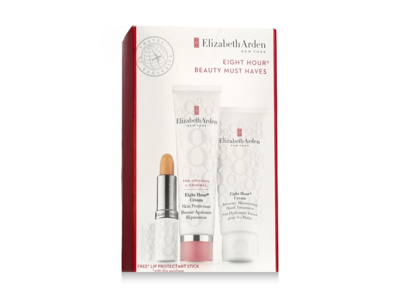 Elizabeth Arden Set: Eight Hour Intense Moisture Handcreme 30 Ml + Eight Hour Protective Creme Für Das Gesicht 50 Ml + Eight Hour Lip Protectant Stic