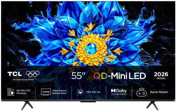 Tcl P8l 55P8l, 139,7 Cm (55"), 3840 X 2160 Pixel, Qd-Mini Led, Smart-Tv, Wlan, Schwarz