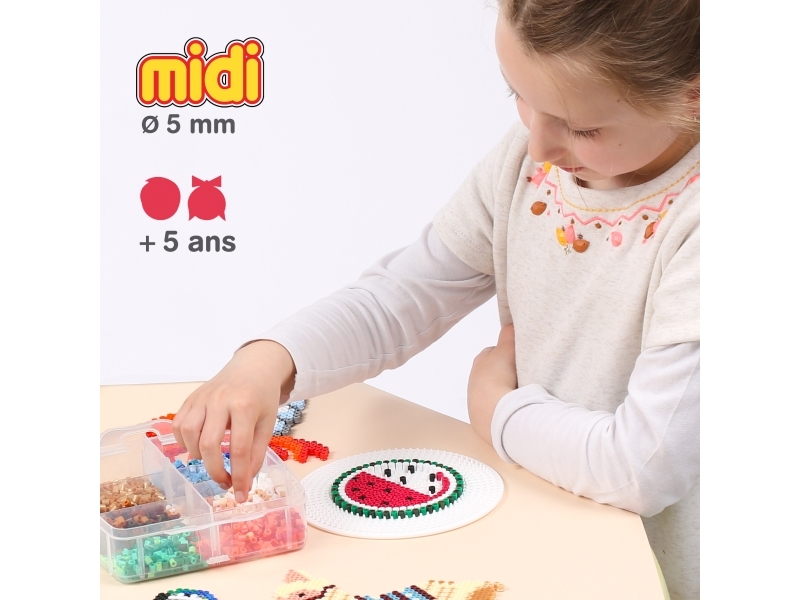 Hama Midi Perler - Mix 00 - 13.000 Perler I 10 Farver - 211-00