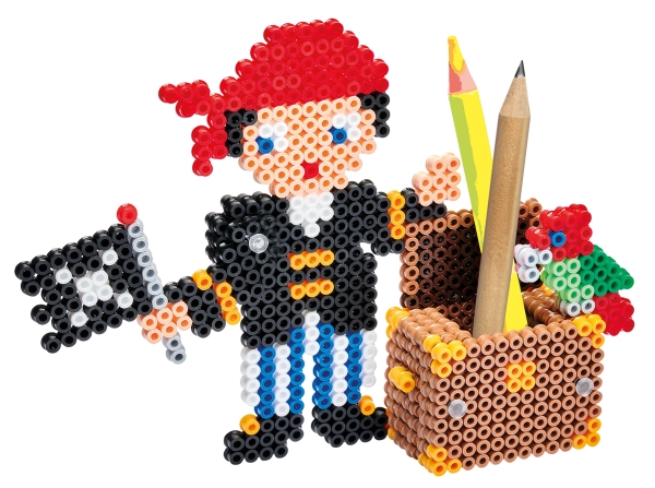 Hama Beads Gaveæske - Pirat, Håndværkssæt Til Børn, 5 År, Flerfarvet