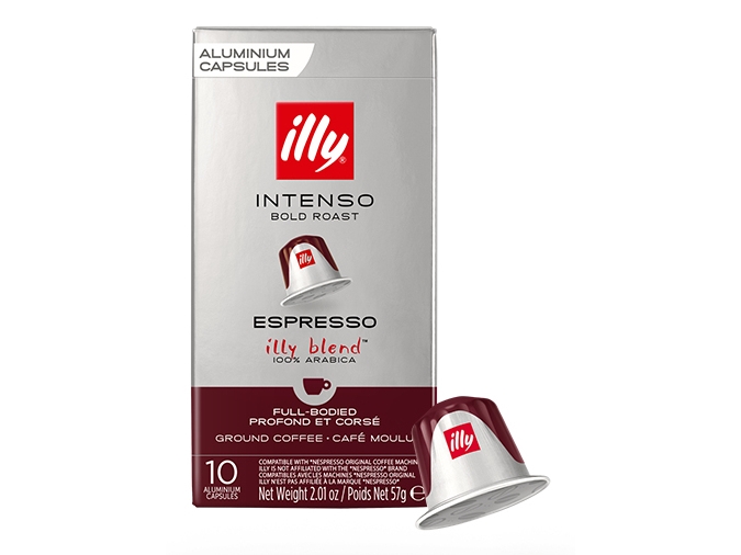 Illy Intenso Espresso, Kaffekapsel, Espresso, Medium-Dark Roast, Nespresso, 10 Kopper, Illy