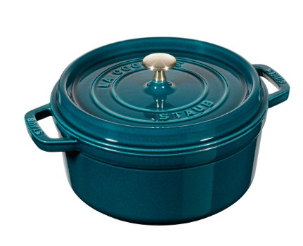 Staub 1102437, Blå, Gjutjärn, Emalj, Gjutjärn, 260 ° C, 24 cm