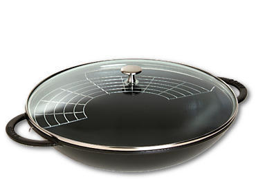 Staub Wok, Rund, Wok-/Bratpfanne, Schwarz, 5,7 L, 1 Person(En), 6,1 Kg