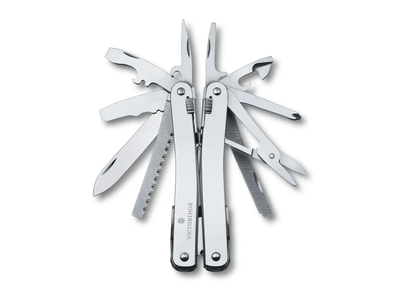 Victorinox Swiss Tool Spirit X Plus Skralde, Rustfrit stål, Læder, Rustfrit stål, 105 mm, 18 mm, 210 g