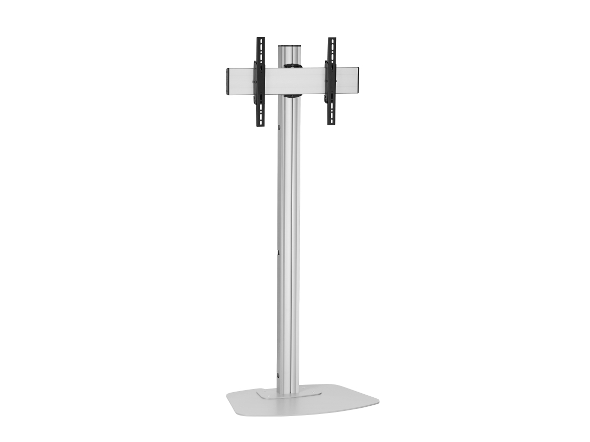 Vogels F1844 Tv-Standfuß Bis 165 Cm (65"") Profilhöhe 180 Cm, Max. 80 Kg, Vesa Max. 400 X 400, Silber-Schwarz