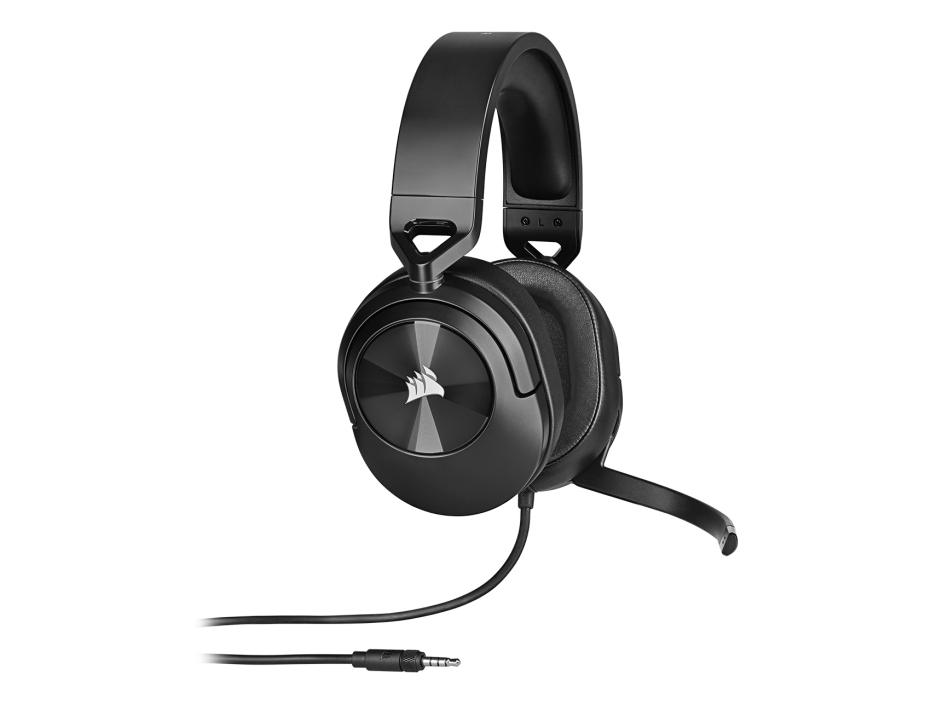 Corsair Hs55 Stereo, Ledningsført, Spil, 20 - 20000 Hz, 284 G, Headset, Kulfiber
