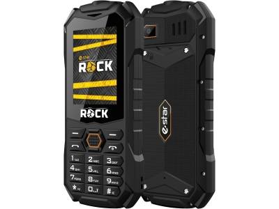 eSTAR ESTARROCK, Menu, Dual SIM, 6,1 cm (2.4), 0,08 MP, 1800 mAh, Sort