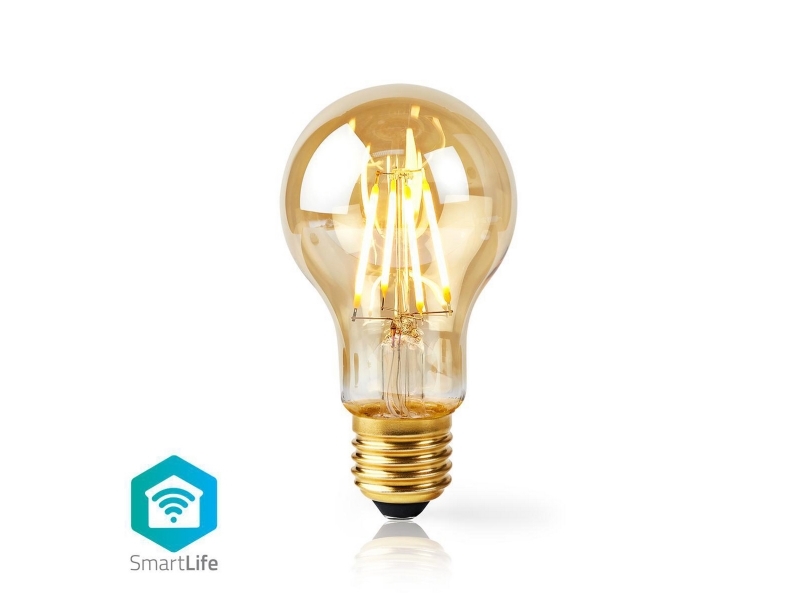 Nedis Wifilf10gda60, 5 W, E27, 500 Lm, 20000 T, Varm Hvid