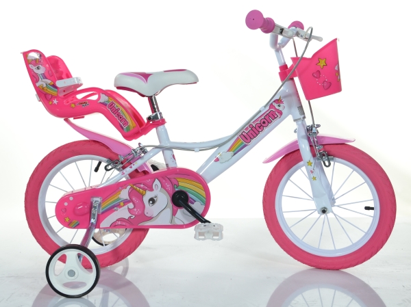 Dino Bikes 144R-Un, City Bike, Børn, Hunstik, Stående, 35,6 Cm (14"), Stål