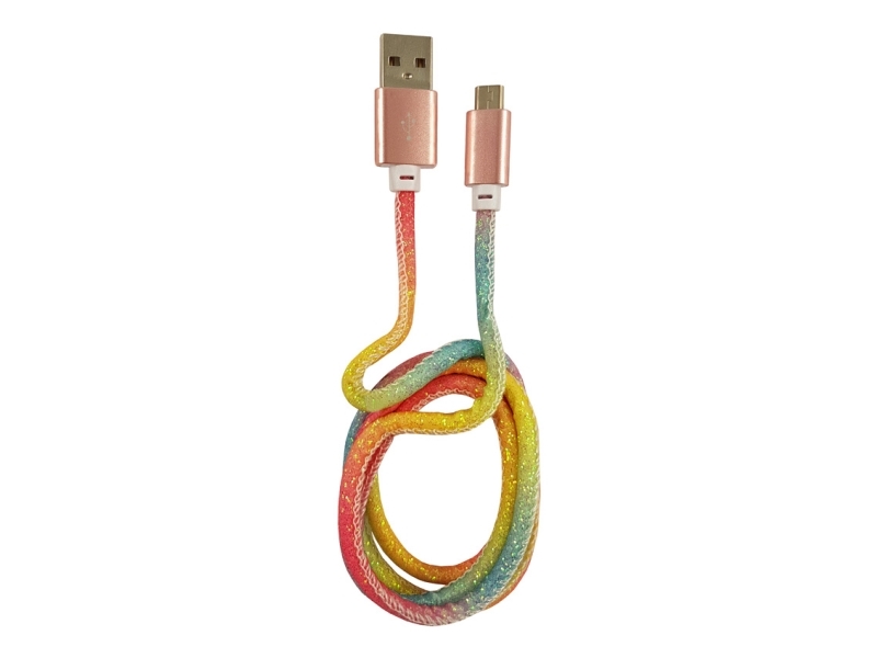 Lc-Power Lc-C-Usb-Micro-1M-3, 1 M, Usb A, Micro-Usb B, Flerfarvet