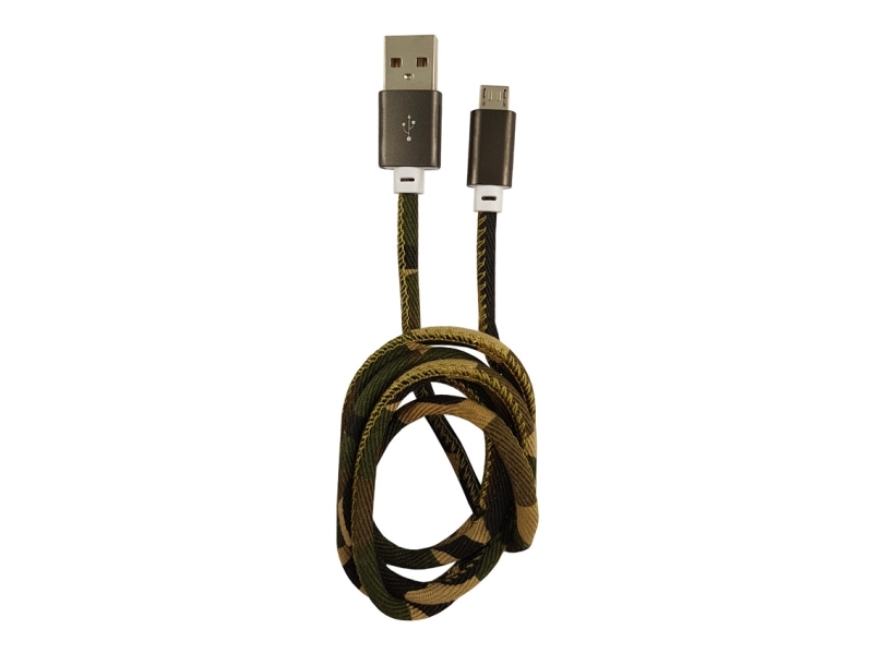 Lc-Power Lc-C-Usb-Micro-1M-5, 1 M, Usb A, Micro-Usb B, Camouflage, Grün