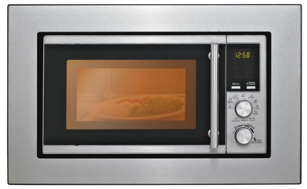 Silva Schneider Ebm-G 880E, Integriert, Grill-Mikrowelle, 17 L, 700 W, Drehregler, Schwarz, Edelstahl