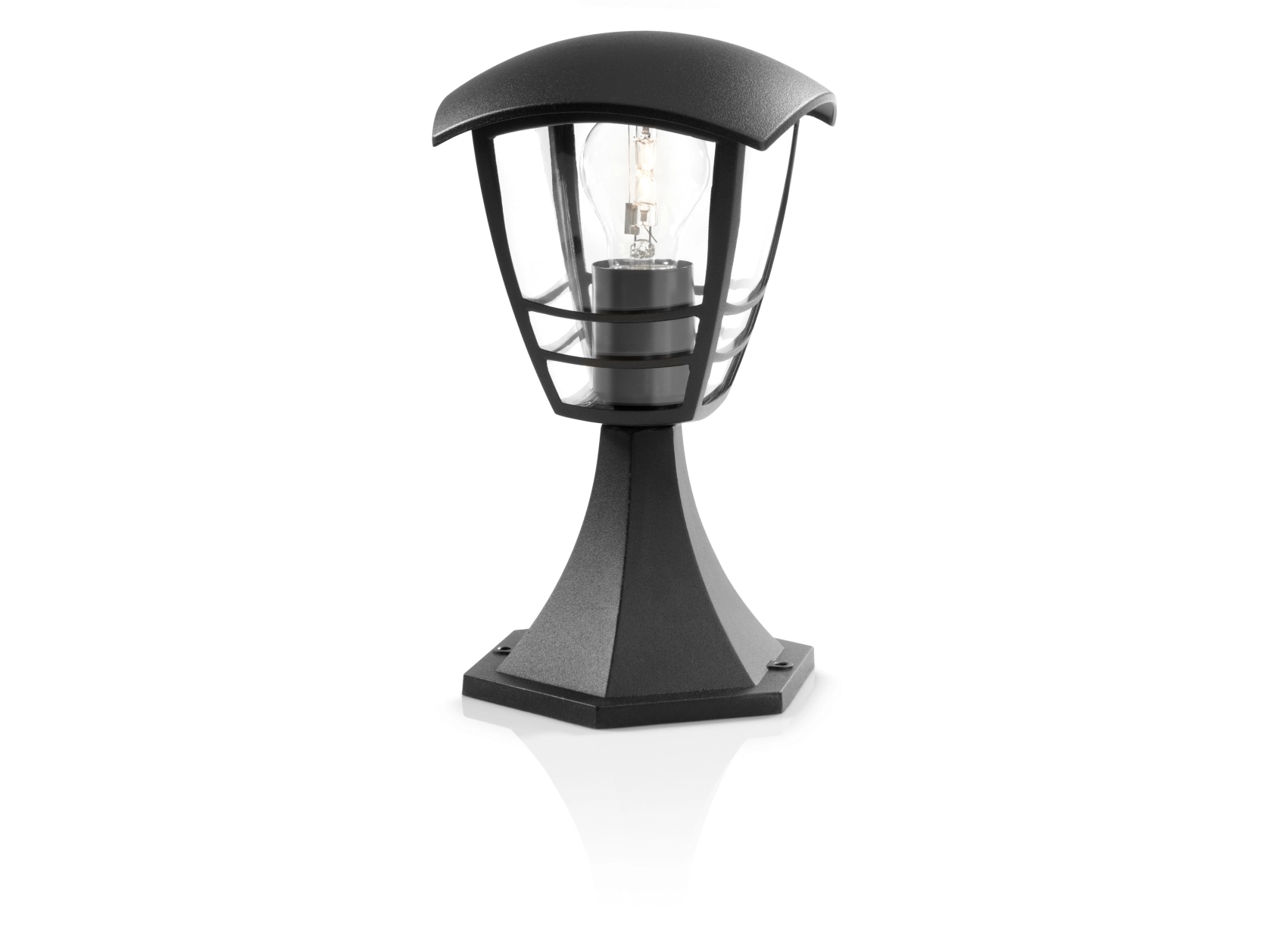 Philips Mygarden Creek Piedestal 60 W E27, Uden Pære, Udendørs Piedestal/Postbelysning, Sort, Metal, Ip44, Terrasse, Have, I