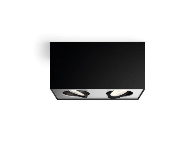 Philips Warmglow Led Box Lofts-/Vægspot X 2, Overflade Spotlys, Ikke-Udskiftelig Pære , 2 Pære(R ), Led, 9 W, 2700 K